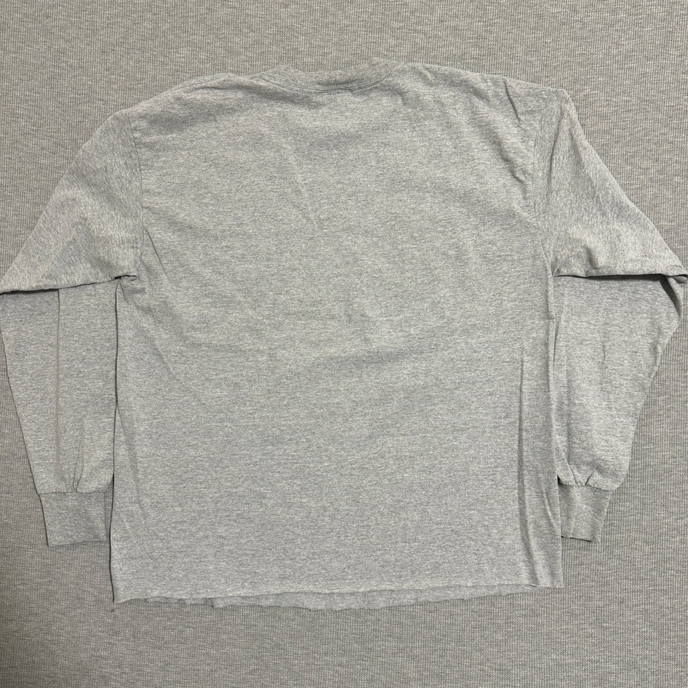Motorcycle An American Tradition USA Flag Graphic Long Sleeve Gray Mens Large - Picture 2 of 8